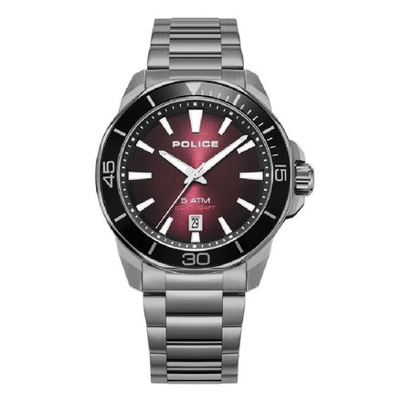 Montre habillée Police gris acier inoxydable