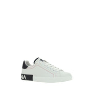 Baskets basses Dolce & Gabbana en cuir de veau blanc Bos Taurus