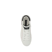 Baskets basses Dolce & Gabbana en cuir de veau blanc Bos Taurus