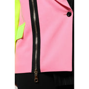 Veste-Manteau Ornée en Patchwork Multicolore Dolce & Gabbana