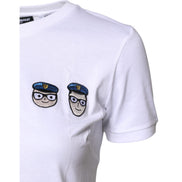 T-shirt girocollo in cotone bianco #DGFamily Dolce & Gabbana