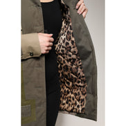 Giacca button down Dolce & Gabbana in cotone verde militare