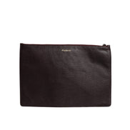 Pochette da uomo Dolce & Gabbana in pelle marrone con applicazioni #DGFAMILY