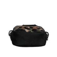 Sac bandoulière Dolce & Gabbana multicolore en jacquard léopard avec plaque logo