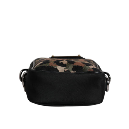 Sac bandoulière Dolce & Gabbana multicolore en jacquard léopard avec plaque logo