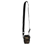 Sac bandoulière Dolce & Gabbana multicolore en jacquard léopard avec plaque logo