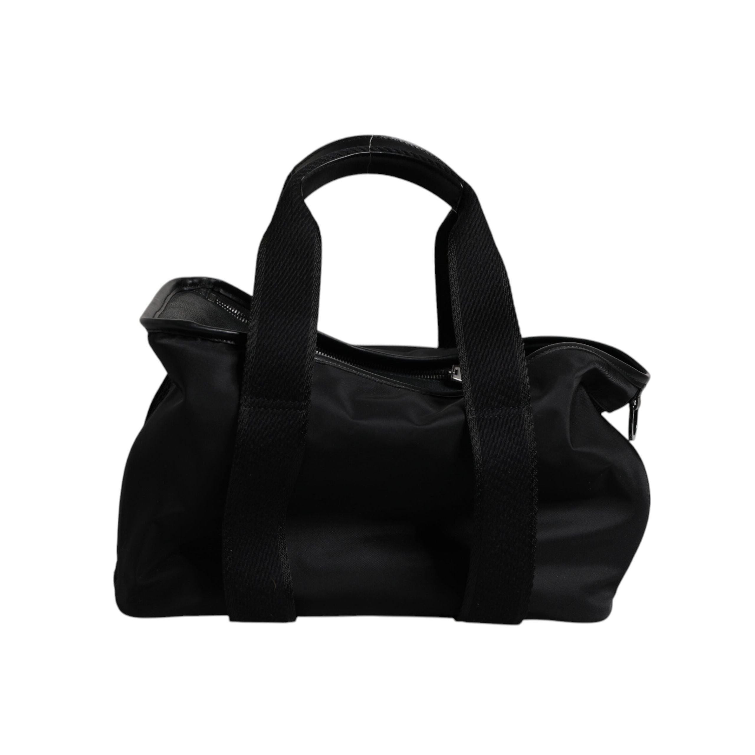 Sac de transport pour animal Dolce & Gabbana noir avec bandoulière et plaque logo