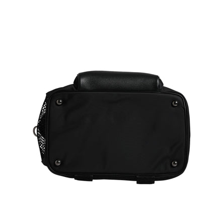 Sac de transport pour animal Dolce & Gabbana noir avec bandoulière et plaque logo
