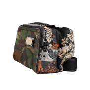 Dolce & Gabbana Multicolor Camouflage Patchwork Logo Belt Bag