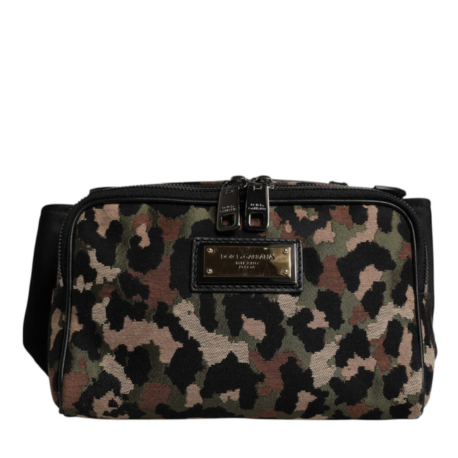 Dolce & Gabbana Multicolor Leopard DG Logo Belt Bag