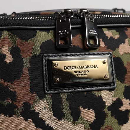 Dolce & Gabbana Multicolor Leopard DG Logo Belt Bag
