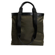 Borsa Tote Dolce & Gabbana con Tracolla in Nylon Verde Militare