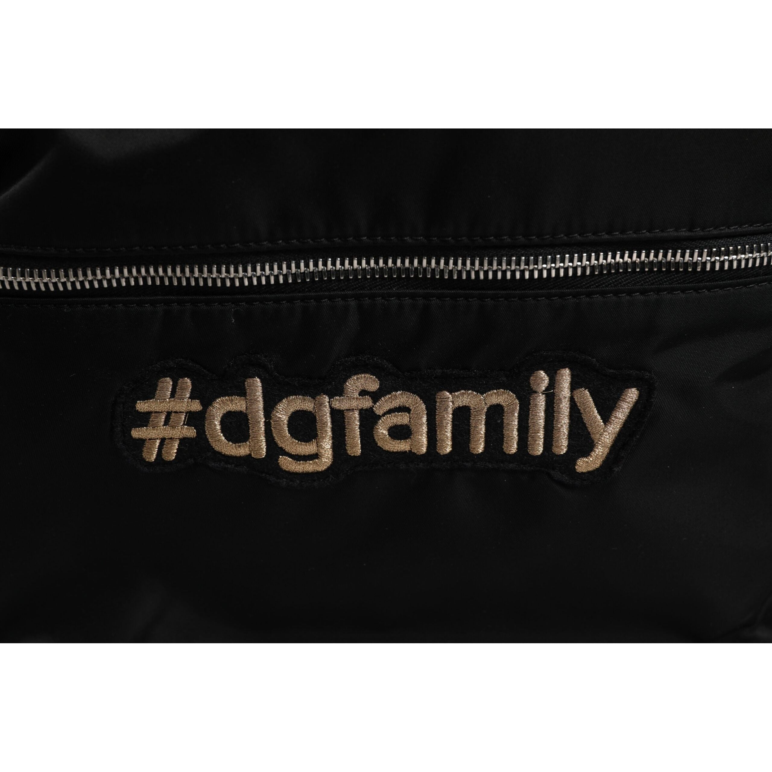 Sac à dos VULCANO Dolce & Gabbana en nylon noir orné #DGFAMILY