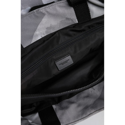 Sac à bandoulière Dolce & Gabbana camouflage noir avec plaque logo