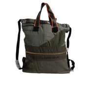Borsa Zaino Rucksack Patchwork Verde Militare Dolce & Gabbana