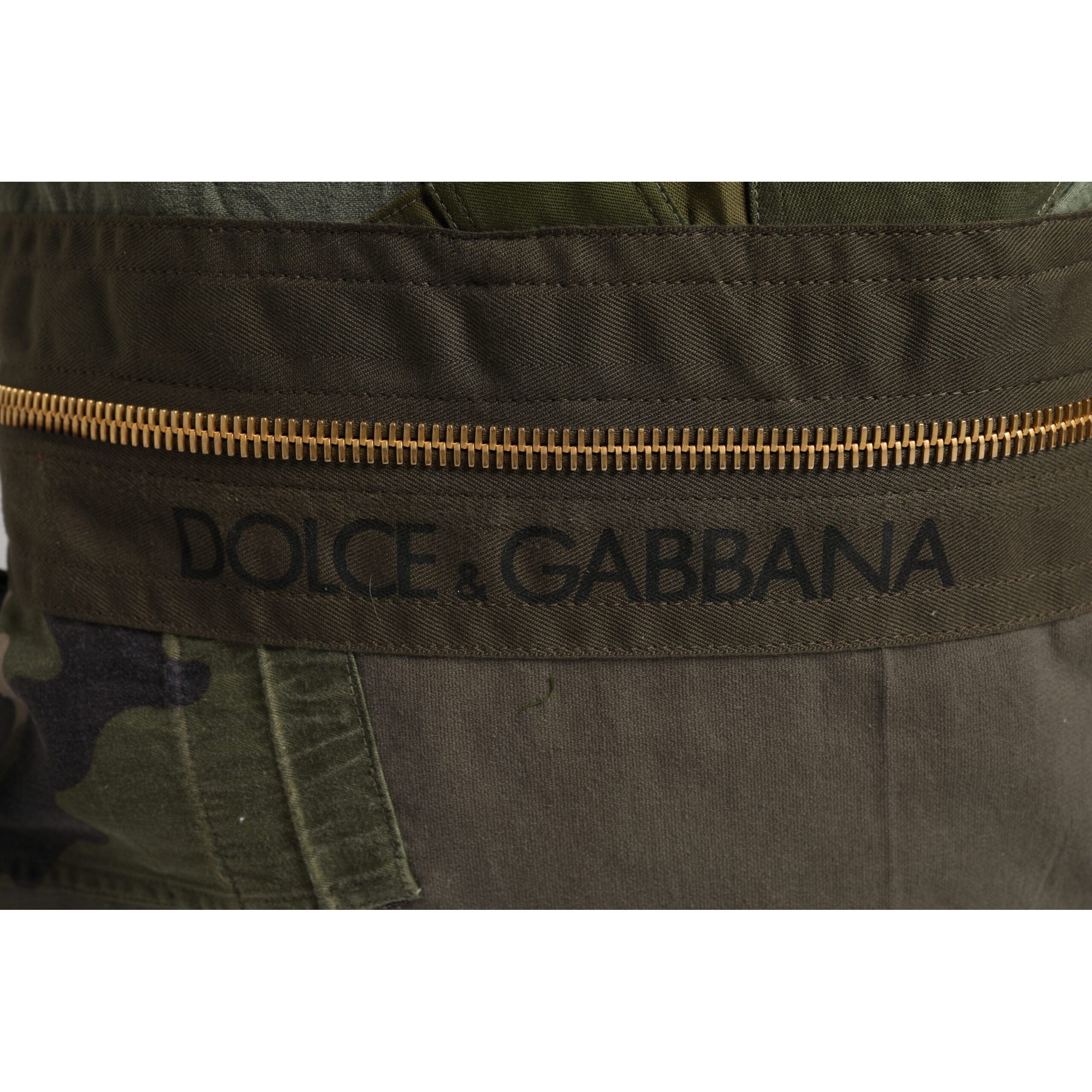 Borsa Zaino Rucksack Patchwork Verde Militare Dolce & Gabbana