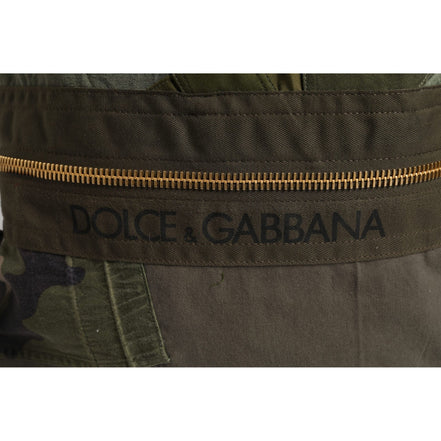 Borsa Zaino Rucksack Patchwork Verde Militare Dolce & Gabbana