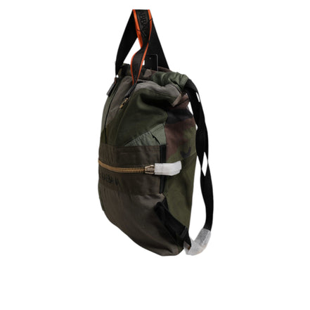 Borsa Zaino Rucksack Patchwork Verde Militare Dolce & Gabbana