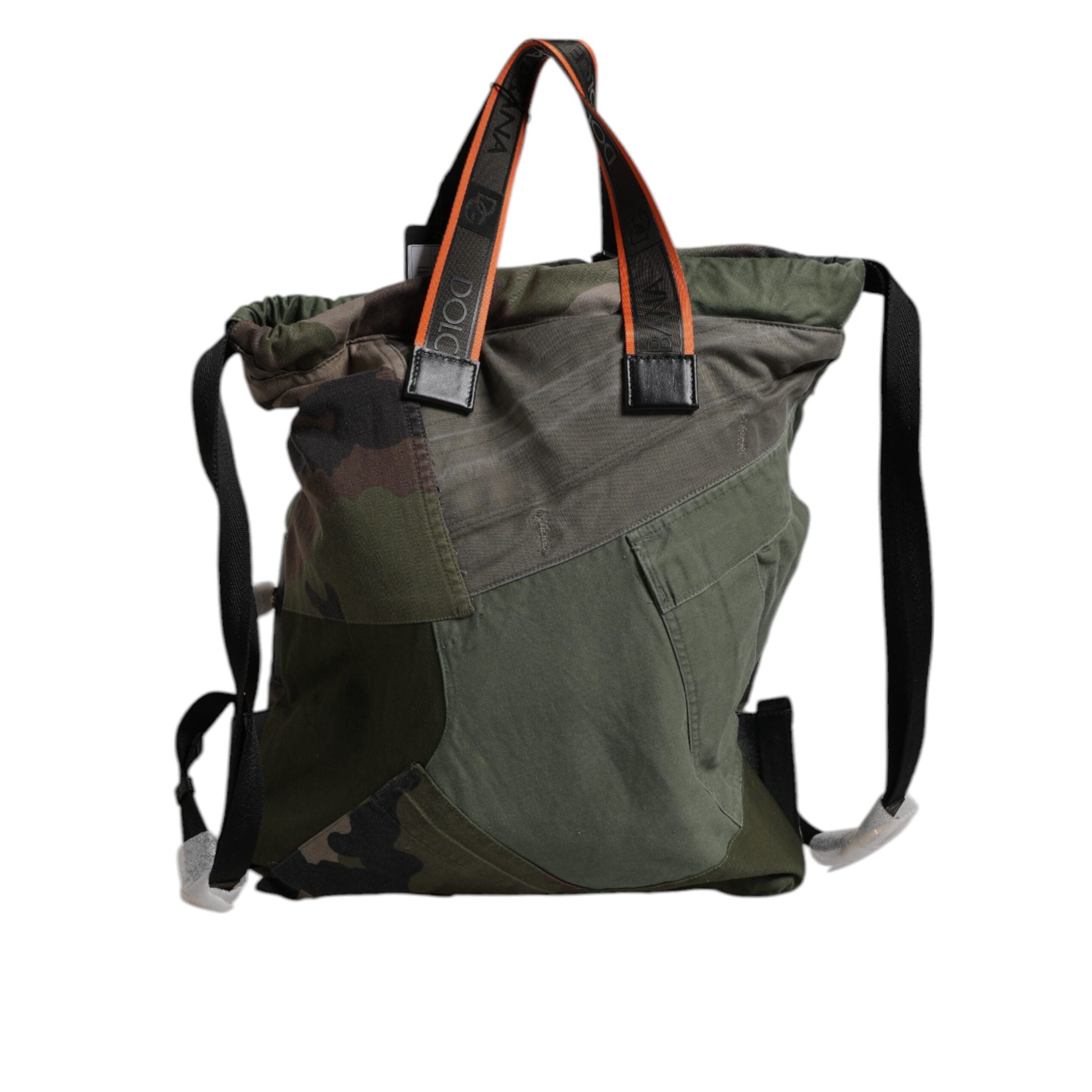 Borsa Zaino Rucksack Patchwork Verde Militare Dolce & Gabbana