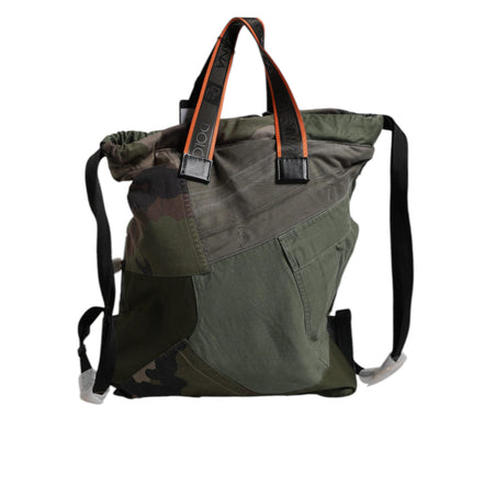 Borsa Zaino Rucksack Patchwork Verde Militare Dolce & Gabbana