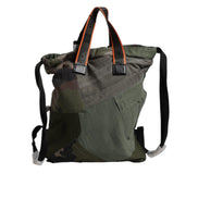 Dolce & Gabbana Military Green Patchwork Backpack