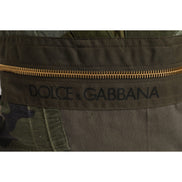 Dolce & Gabbana Military Green Patchwork Backpack