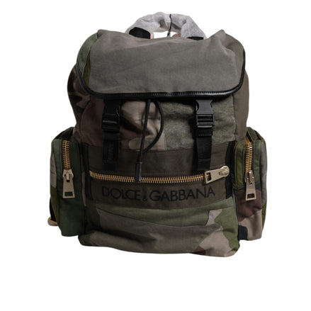 Zaino Scuola Dolce & Gabbana Verde Militare Patchwork