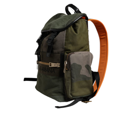 Zaino Scuola Dolce & Gabbana Verde Militare Patchwork
