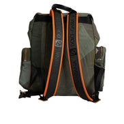 Dolce & Gabbana Military Green Patchwork Travel Backpack Bag