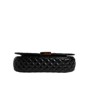 Versace Black Calf Leather Quilted Shoulder Strap Bag