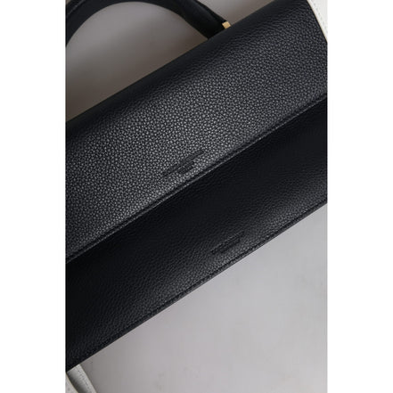 Dolce & Gabbana Blue White Leather Crossbody Bag