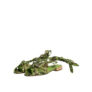 Chaussures sandales à lanières montantes imprimé animal vert Dolce & Gabbana