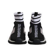 Dolce & Gabbana Baskets Chaussettes Femme Sorrento Noir Gris
