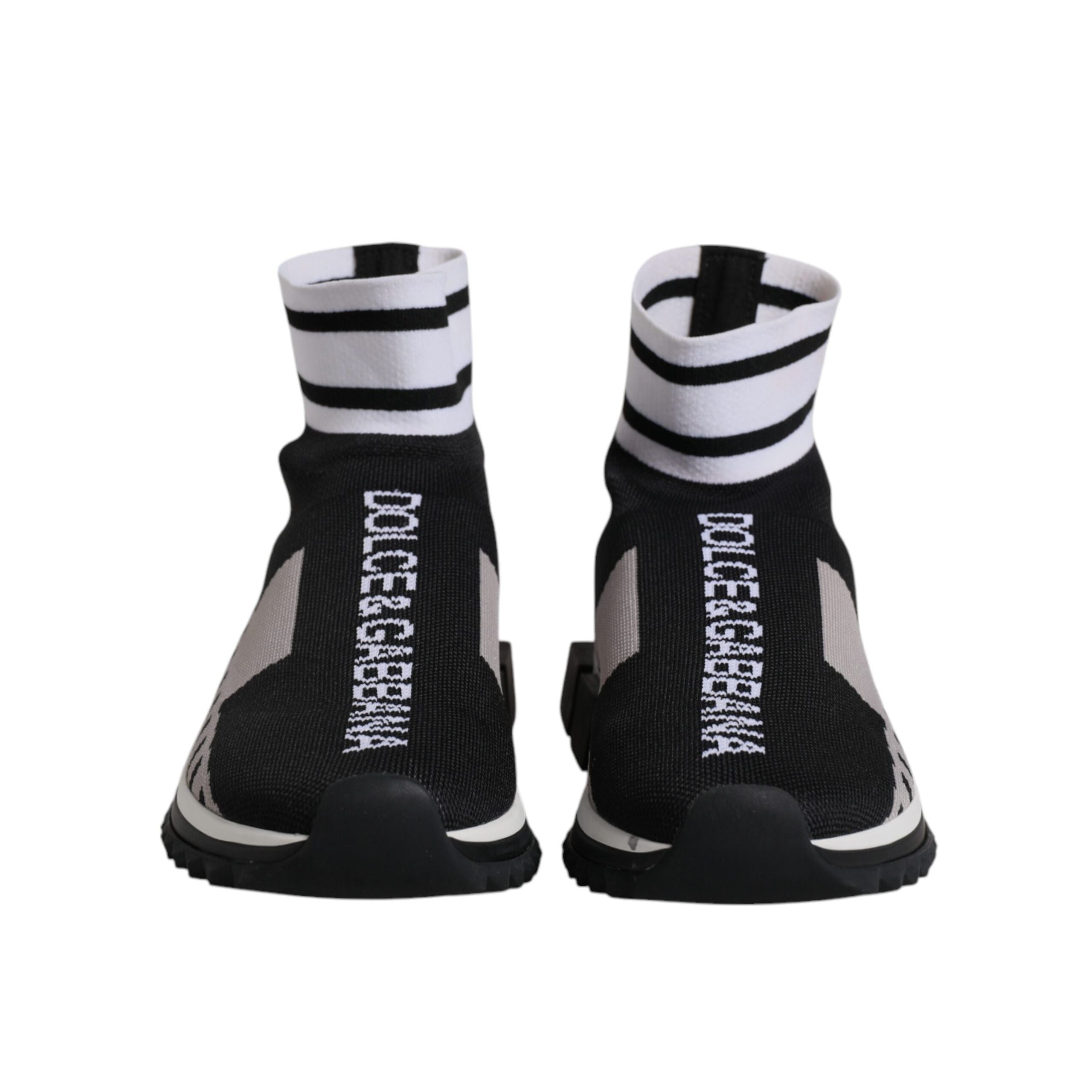Dolce & Gabbana Baskets Chaussettes Femme Sorrento Noir Gris