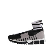 Dolce & Gabbana Baskets Chaussettes Femme Sorrento Noir Gris