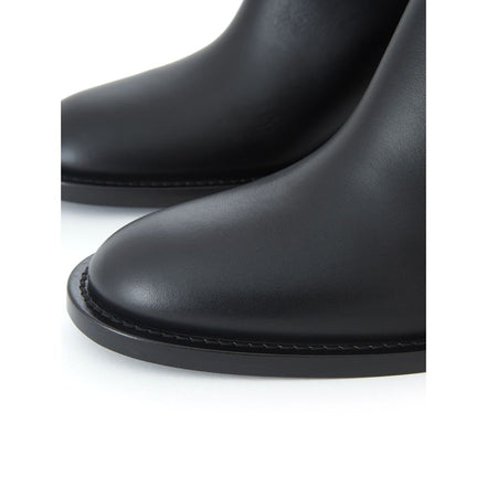 Stivaletti Burberry in pelle nera