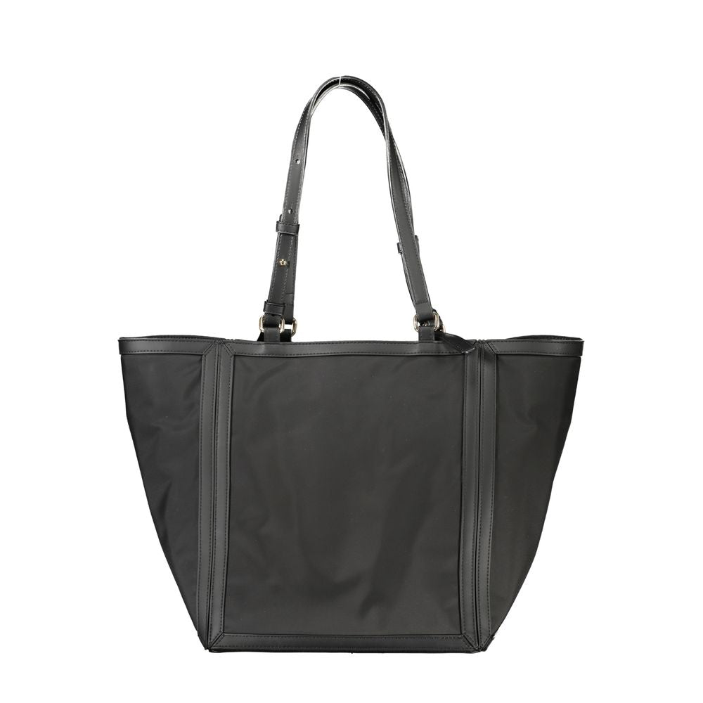 Borsa a mano da donna Tommy Hilfiger in poliestere nero