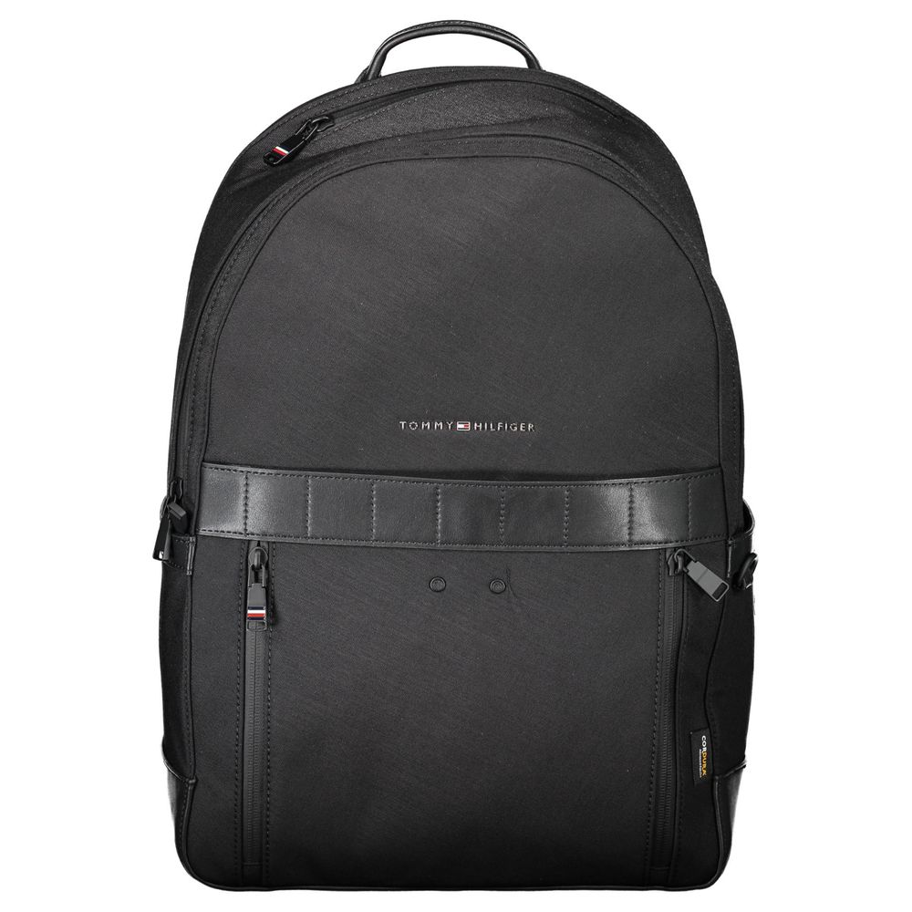 Zaino da uomo Tommy Hilfiger in nylon nero