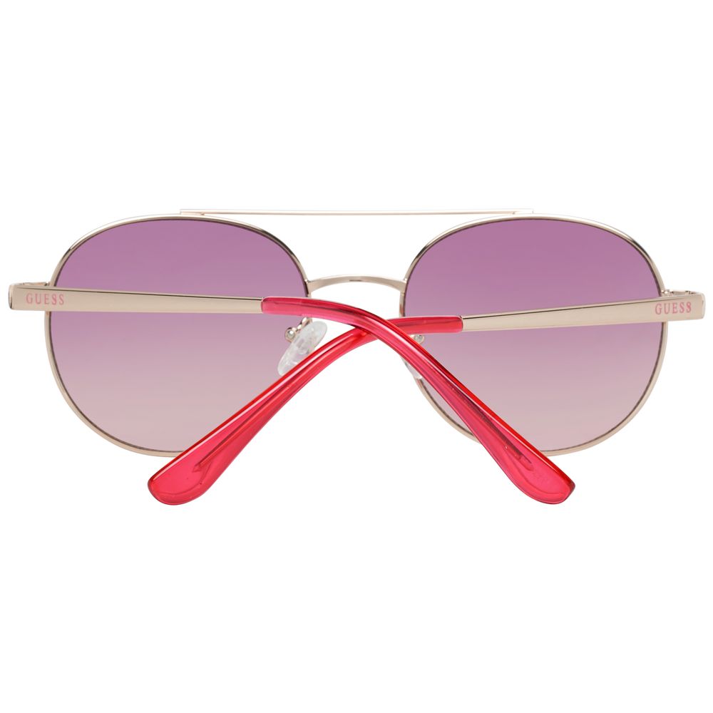 Occhiali da sole Guess in metallo color oro rosa