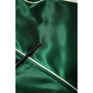 Dolce & Gabbana Green Floral DG Logo Full Zip Bomber Jacket
