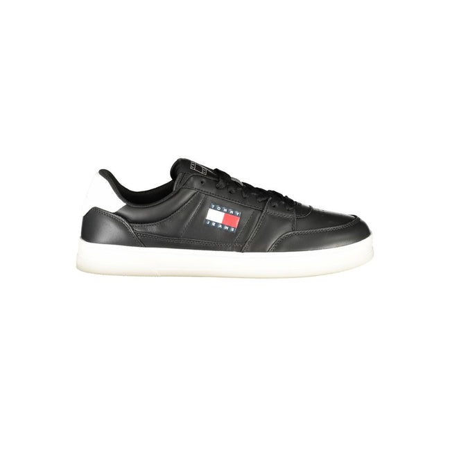 Sneaker da uomo Tommy Hilfiger in pelle nera