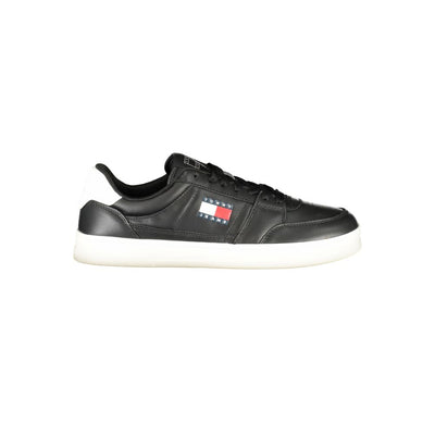 Sneaker da uomo Tommy Hilfiger in pelle nera
