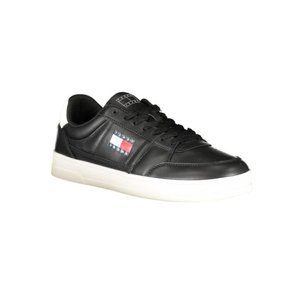 Sneaker da uomo Tommy Hilfiger in pelle nera