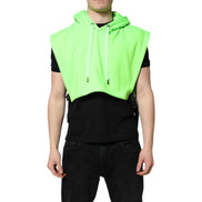 Gilet de sport à capuche Dolce & Gabbana en polyester vert