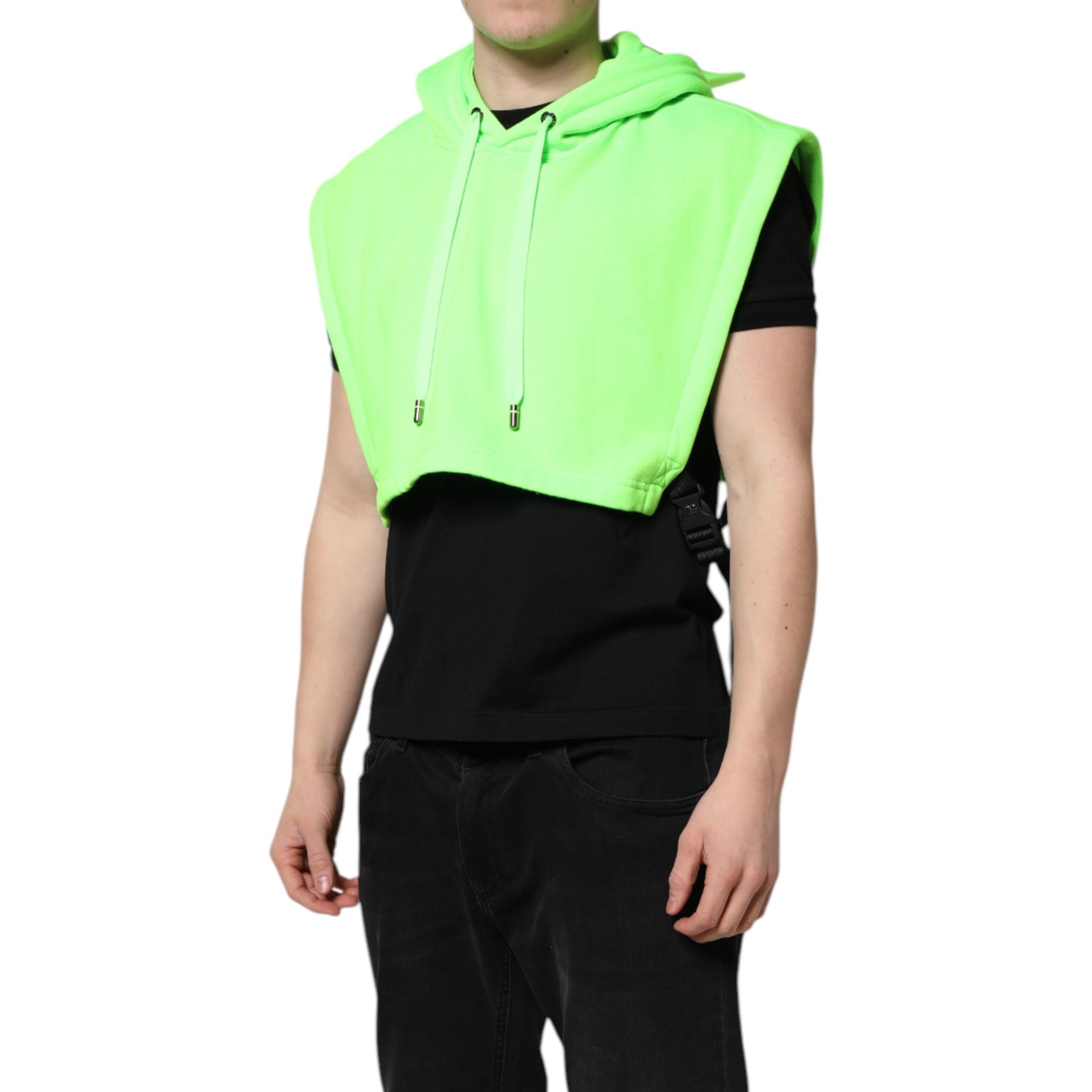 Gilet de sport à capuche Dolce & Gabbana en polyester vert