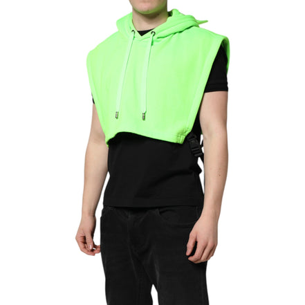Gilet de sport à capuche Dolce & Gabbana en polyester vert