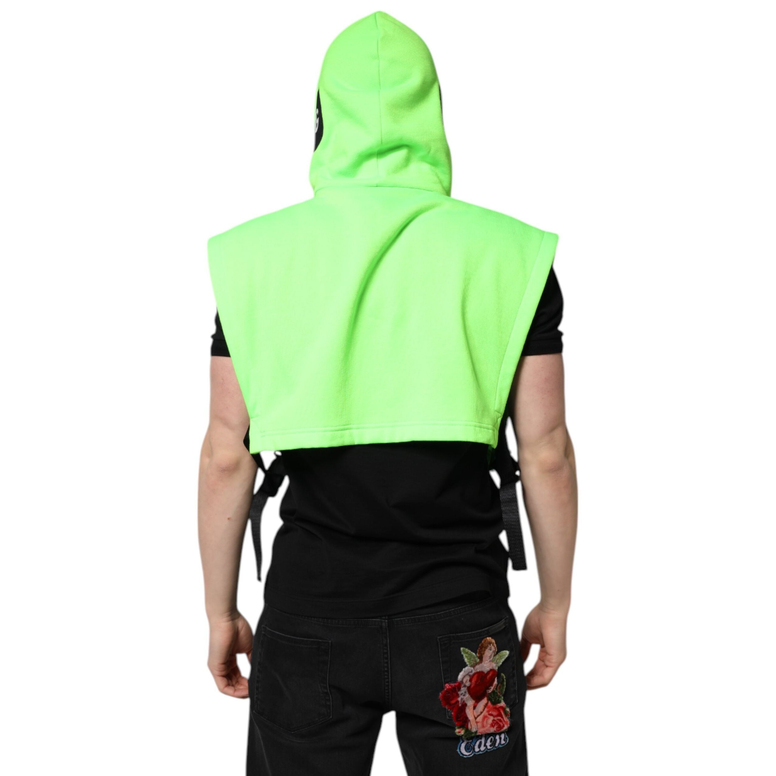 Gilet de sport à capuche Dolce & Gabbana en polyester vert
