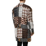 Veste boutonnée patchwork multicolore Dolce & Gabbana