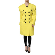 Trench doppiopetto giallo Dolce & Gabbana