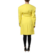 Trench doppiopetto giallo Dolce & Gabbana